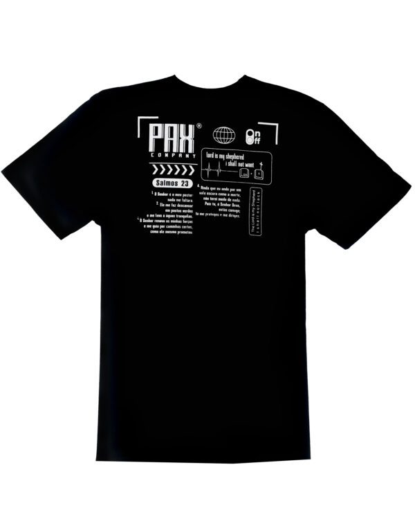 PAXCO 2303_costas Preta Camiseta | Pax Co. Control_S | Preta