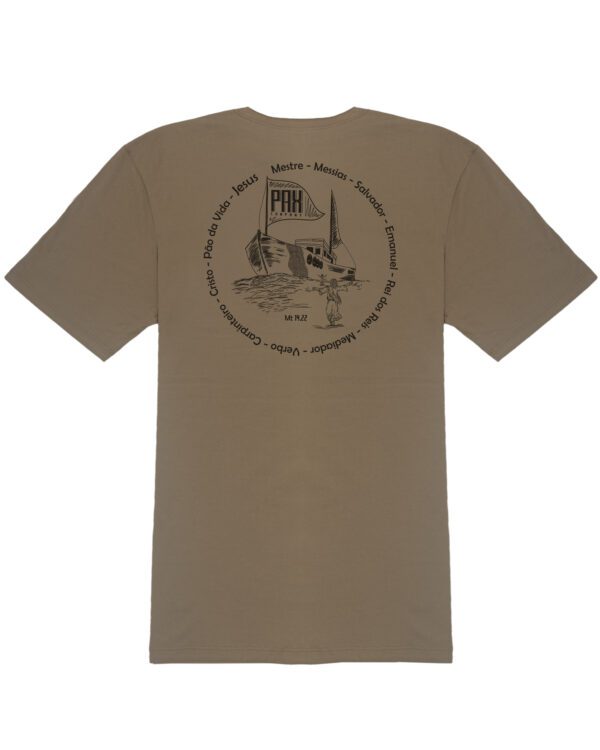 PAXCO 2307_Costas Marrom Claro Camiseta | Pax Co. – Faith Over Fear | Bege Claro
